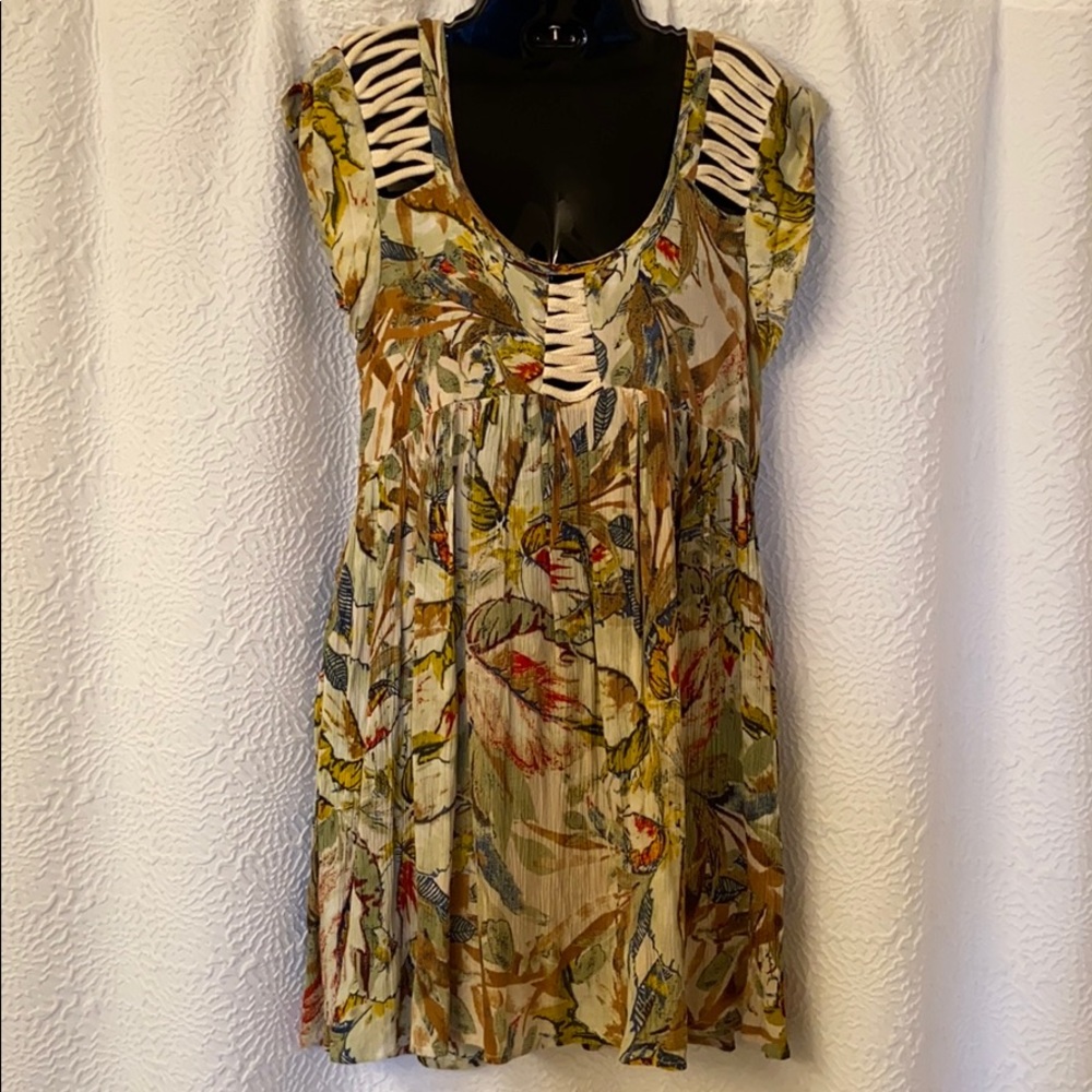 Leaf babydoll dress